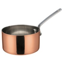 Winco DCWA-203C Copper Plated 3-1/8&quot; Dia x 1-3/4&quot; H Mini Sauce Pan