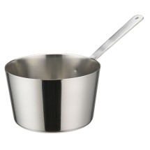 Winco DCWB-103S Stainless Steel 4&quot; Dia x 2-3/8&quot; H Mini Tapered Sauce Pan