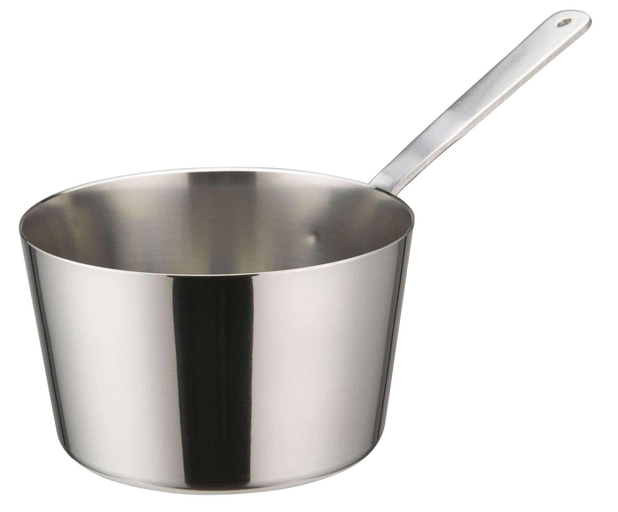 Winco DCWB-103S Stainless Steel 4" Dia x 2-3/8" H Mini Tapered Sauce Pan
