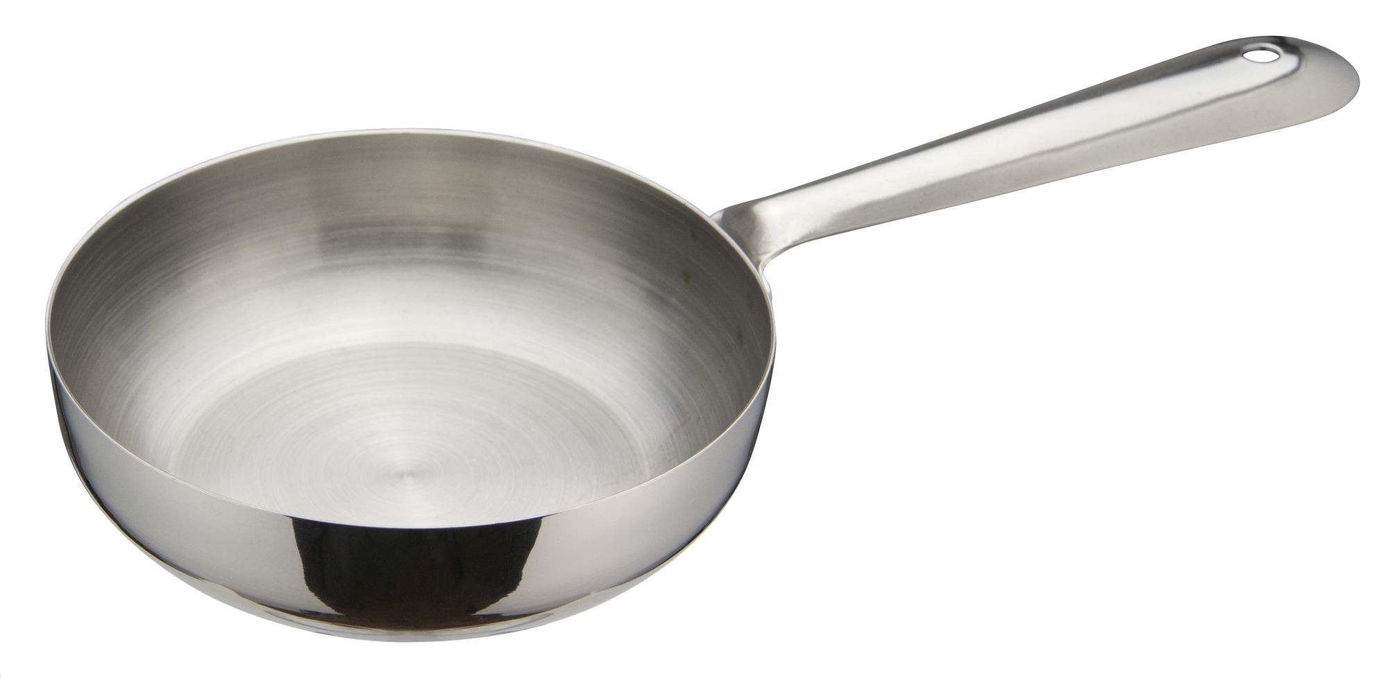 Winco DCWC-102S Stainless Steel 4-1/2" Dia x 1-3/8" H Mini Fry Pan