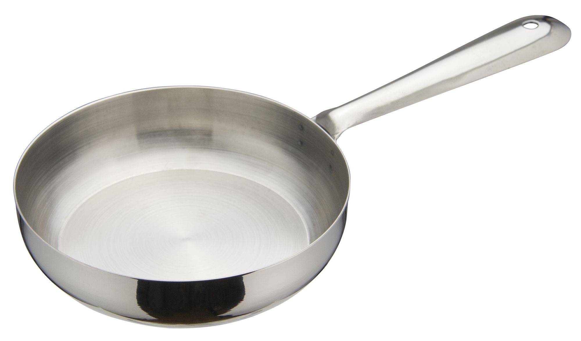 Winco DCWC-103S Stainless Steel 5" Dia x 1-1/8" H Mini Fry Pan