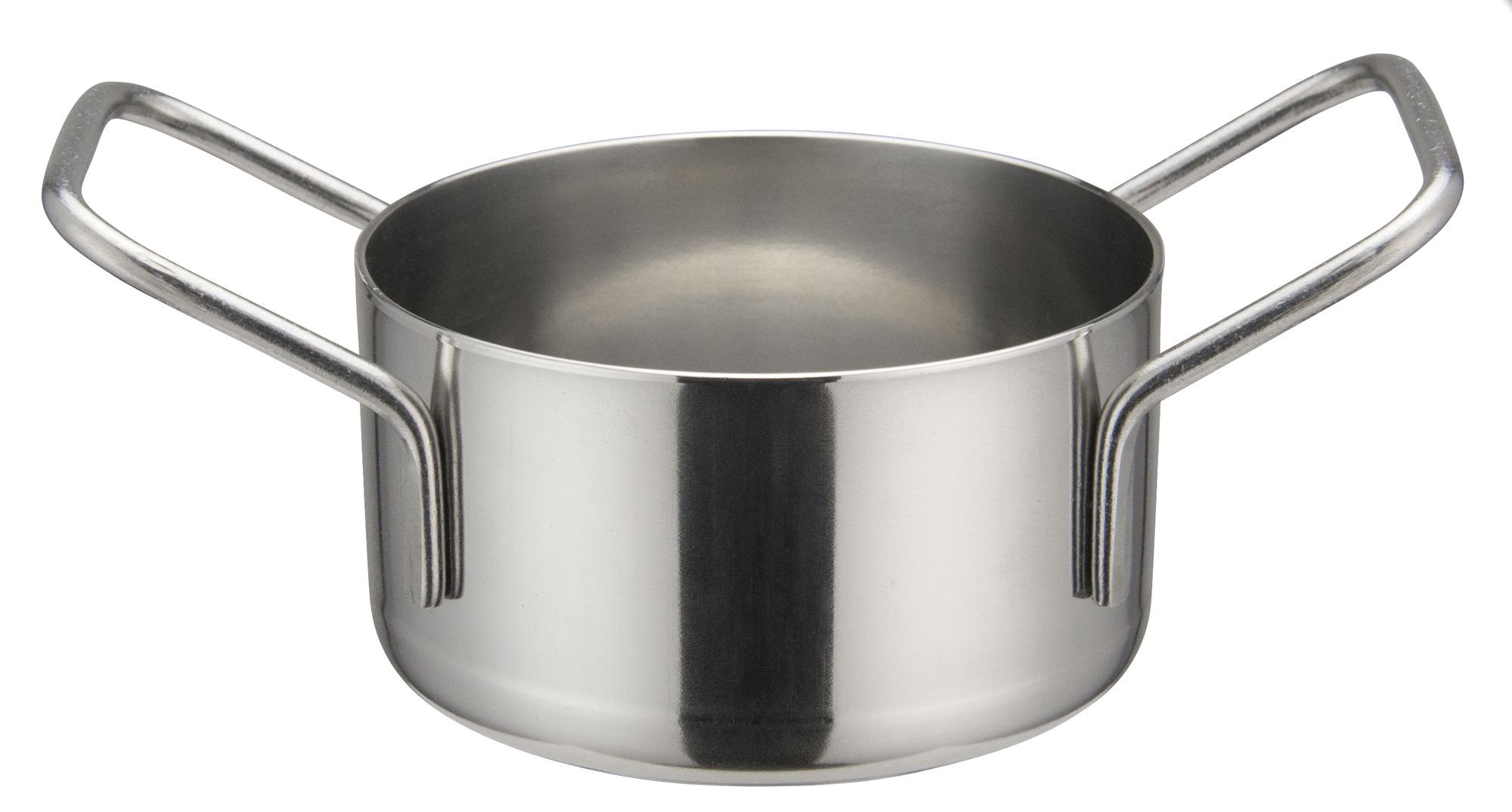 Winco DCWE-102S Stainless Steel 3-1/8" Dia x 1-3/4" H Mini Casserole