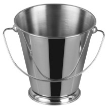 Winco DDSA-107S Stainless Steel 5&quot; Dia x 5&quot; H Mini Pail