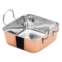 Winco DDSB-201C Copper Plated 4-1/2&quot; Mini Roasting Pan