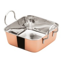 Winco DDSB-202C Copper Plated 5-3/16&quot; Mini Roasting Pan