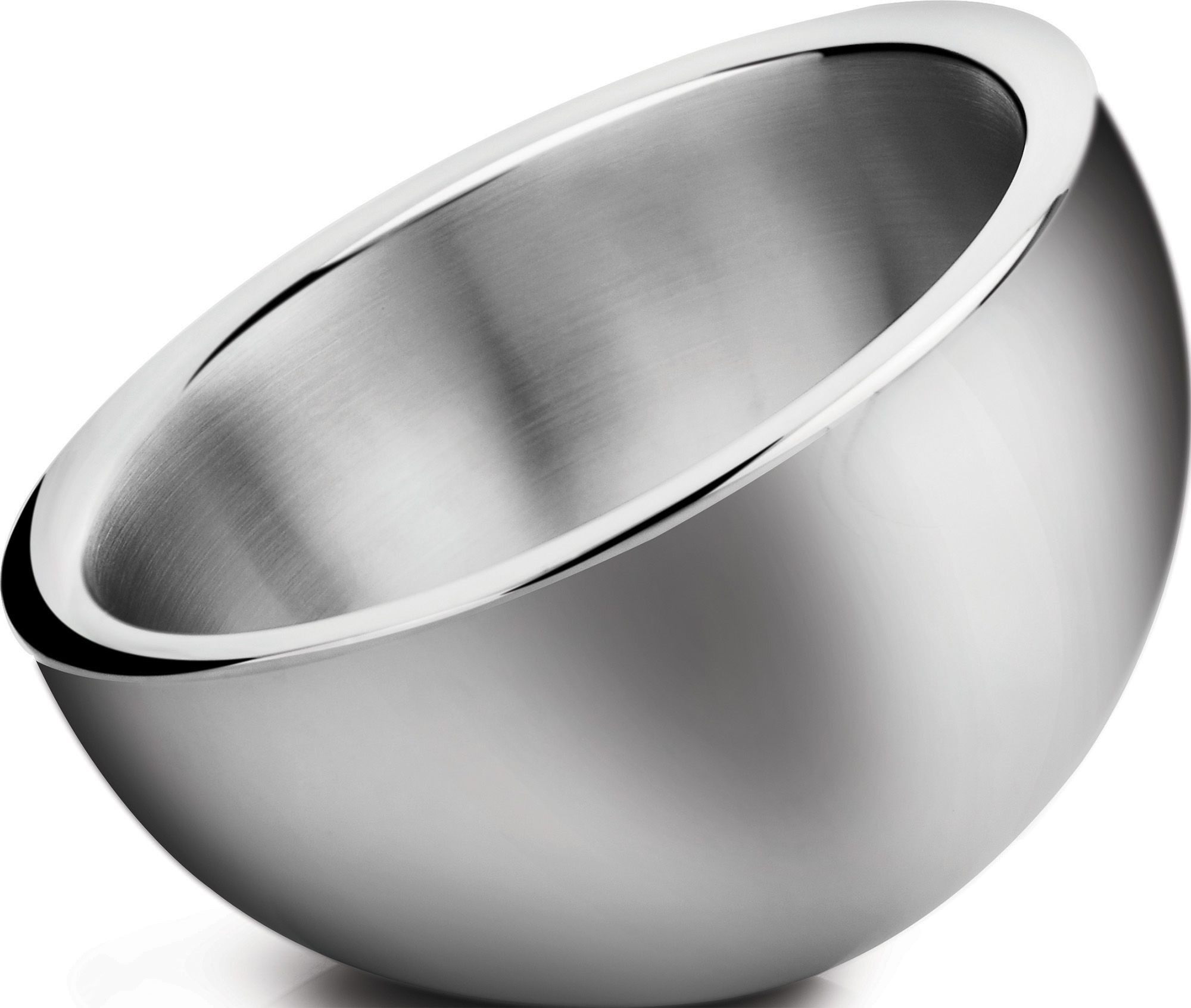 Winco DWAB-L Stainless Steel Large 2-1/4 Qt. Angled Display Bowl, Insulated