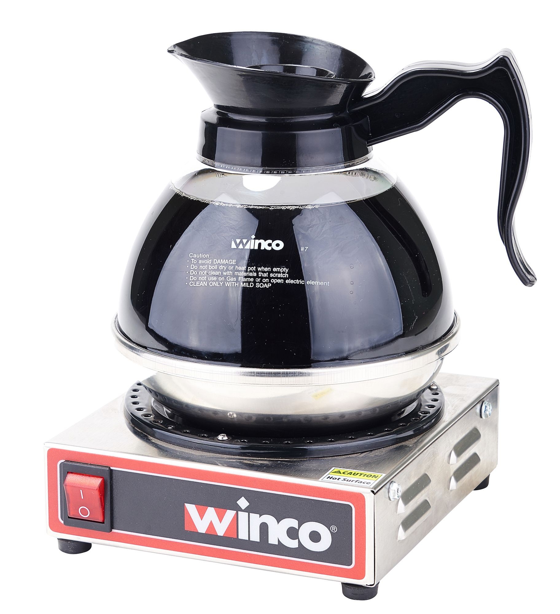Winco ECW-1 Electric Coffee Warmer, Single Burner 120V, 200W - LionsDeal