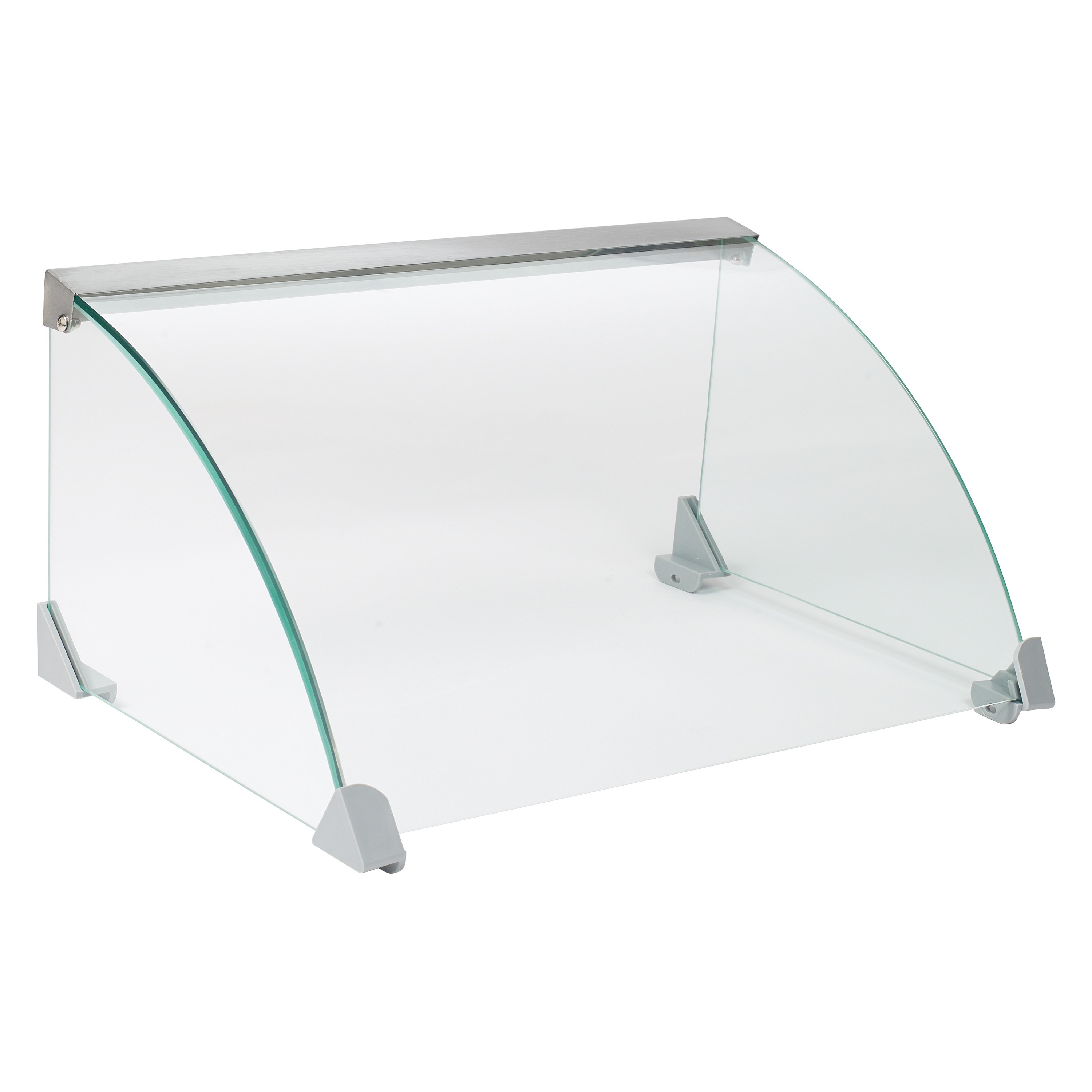 Winco EHDG-7SG Glass Sneeze Guard for EHDG-7R Hot Dog Roller Grill