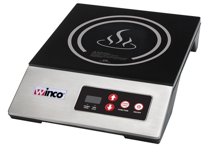 Winco EIC-400E Commercial Countertop Induction Cooker, 120v, 1800w