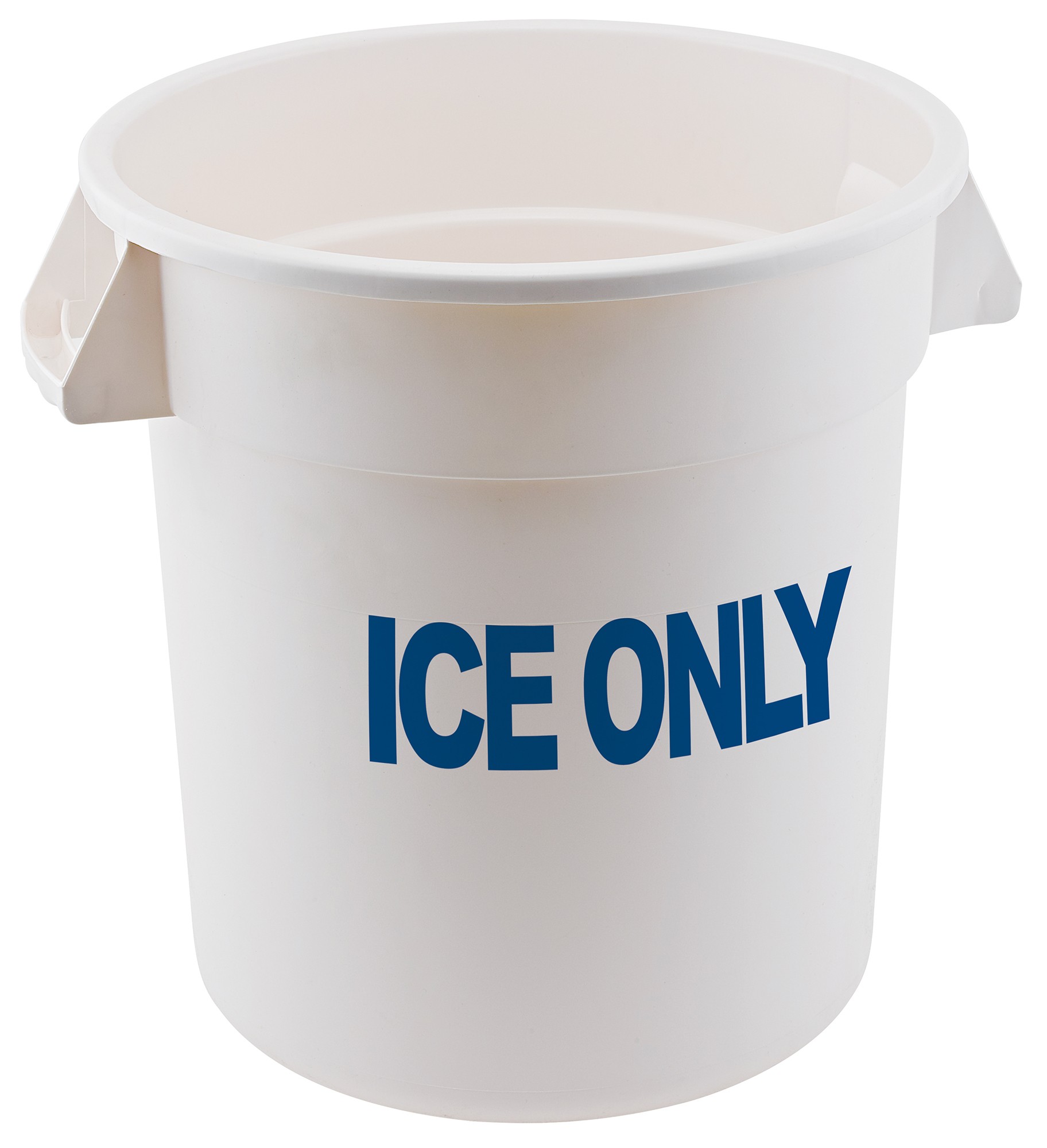 Winco FCW-10 ICE ICE ONLY White Polyethylene 10 Gallon Container