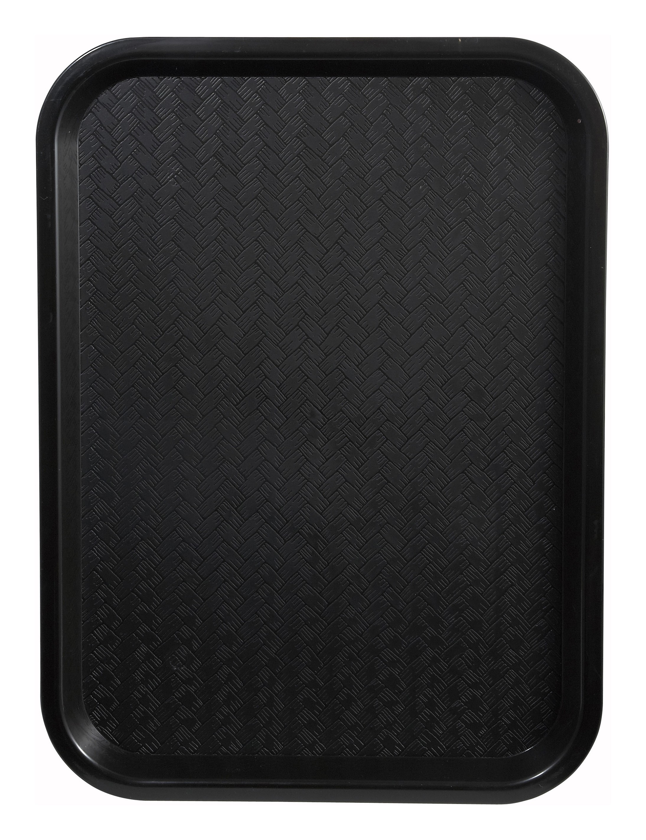 Winco FFT-1014K Black Plastic Fast Food Tray 10" x 14"