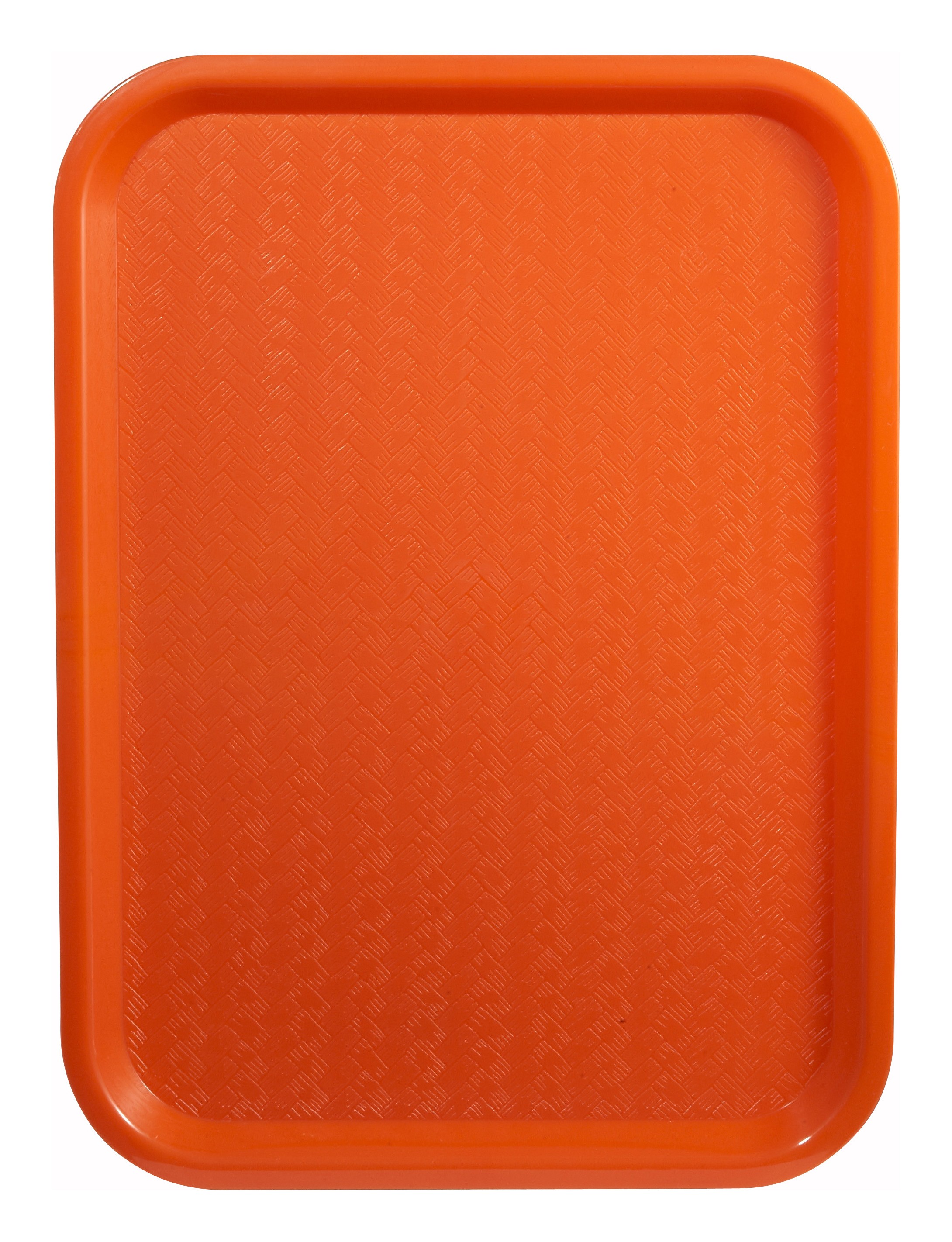 Winco FFT-1418O Orange Plastic Fast Food Tray 14" x 18"