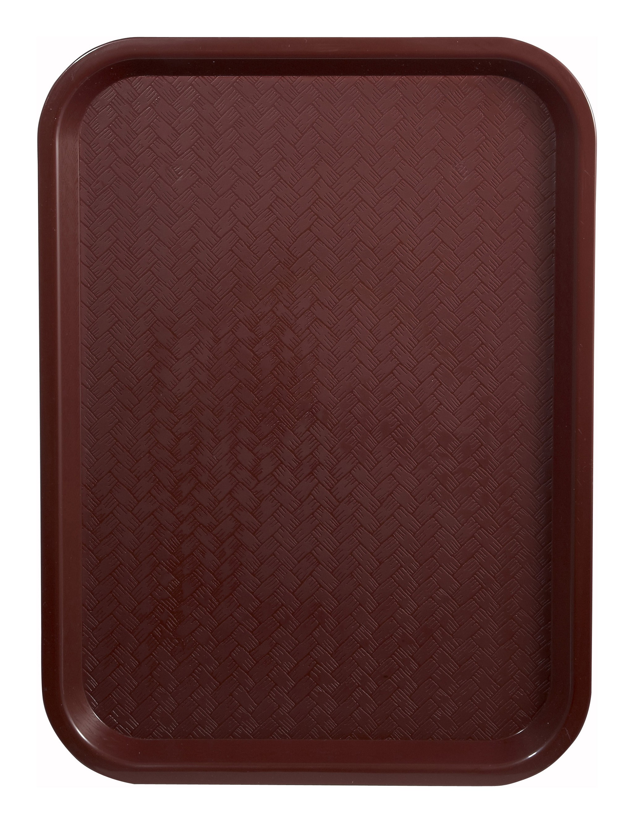 Winco FFT-1418U Burgundy Plastic Fast Food Tray 14" x 18"