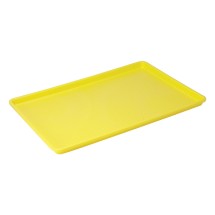 Winco FFT-1826YL Yellow Plastic Fast Food Tray, 18" x 26"