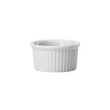 Winco FRR-1 Porcelain Fluted Ramekin 1 oz. - 6 dozen