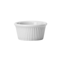 Winco FRR-2 Porcelain Fluted Ramekin 2 oz. - 4 dozen