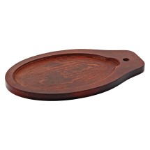 Winco FS-2-UL Thermal Oval Wooden Platter Underliner for FS-2