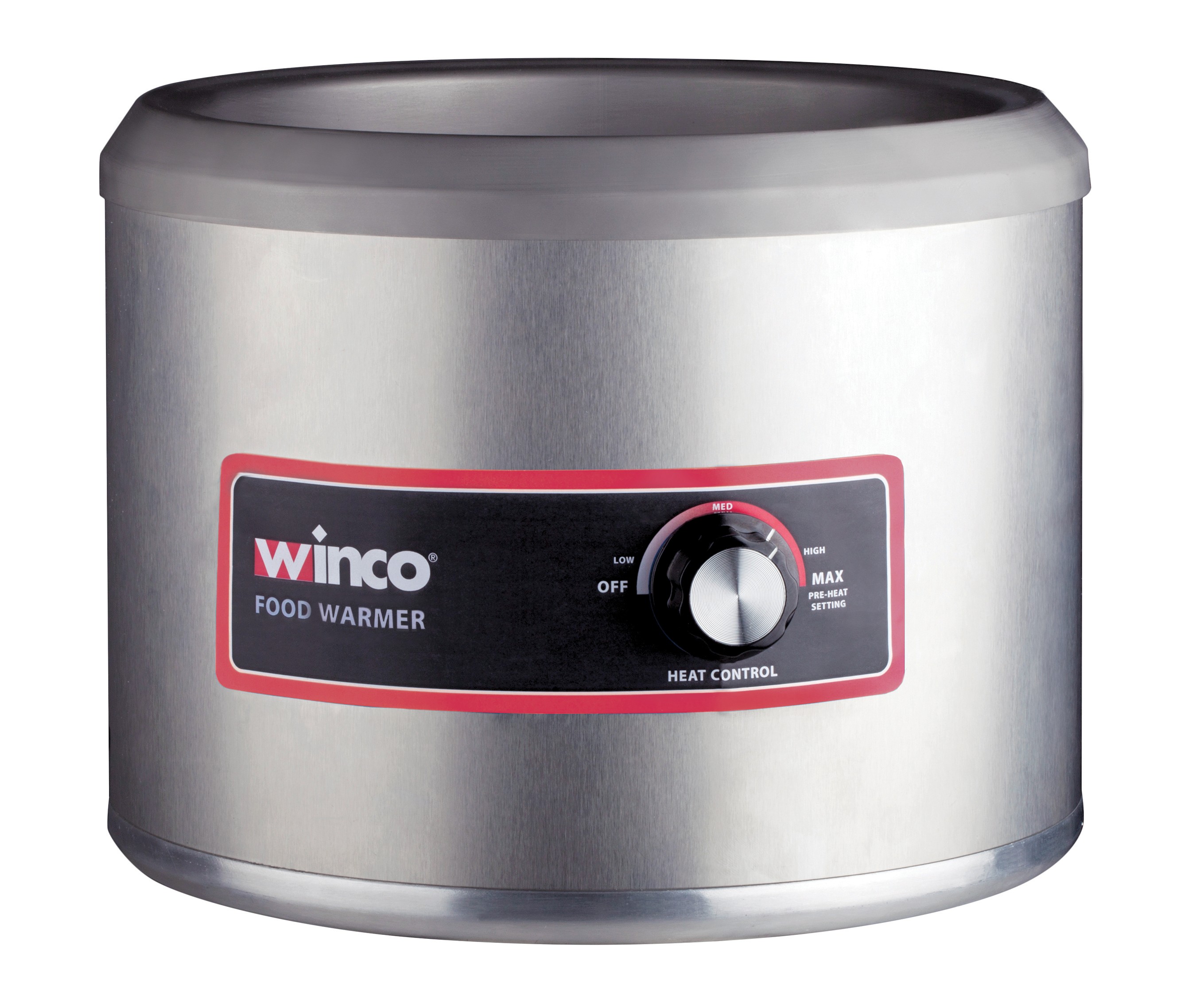 Winco FW-11R250 Round Electric Food Warmer 11 Qt., 120V