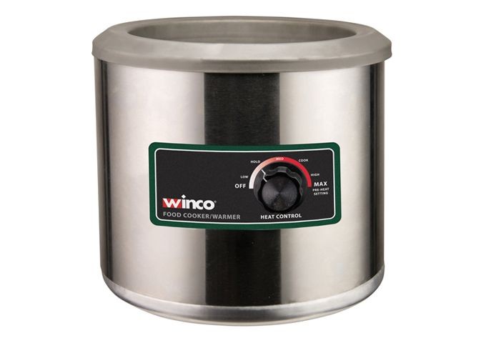 Winco FW-7R500 Round Electric Food Warmer/Cooker, 7 Qt., 120V