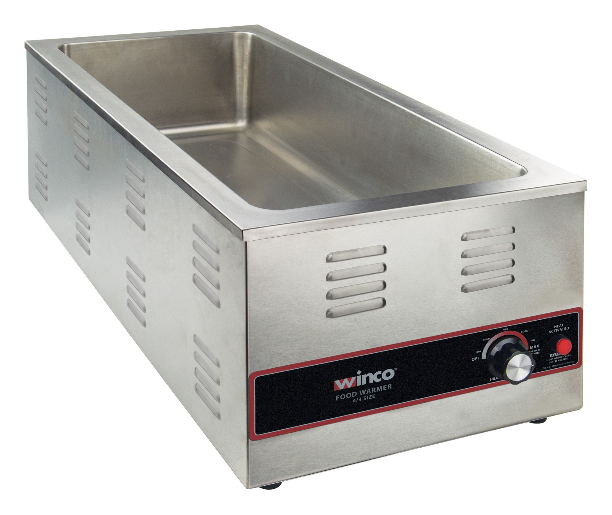 Winco FW-L600 4/3 Electric Food Warmer, 1500W
