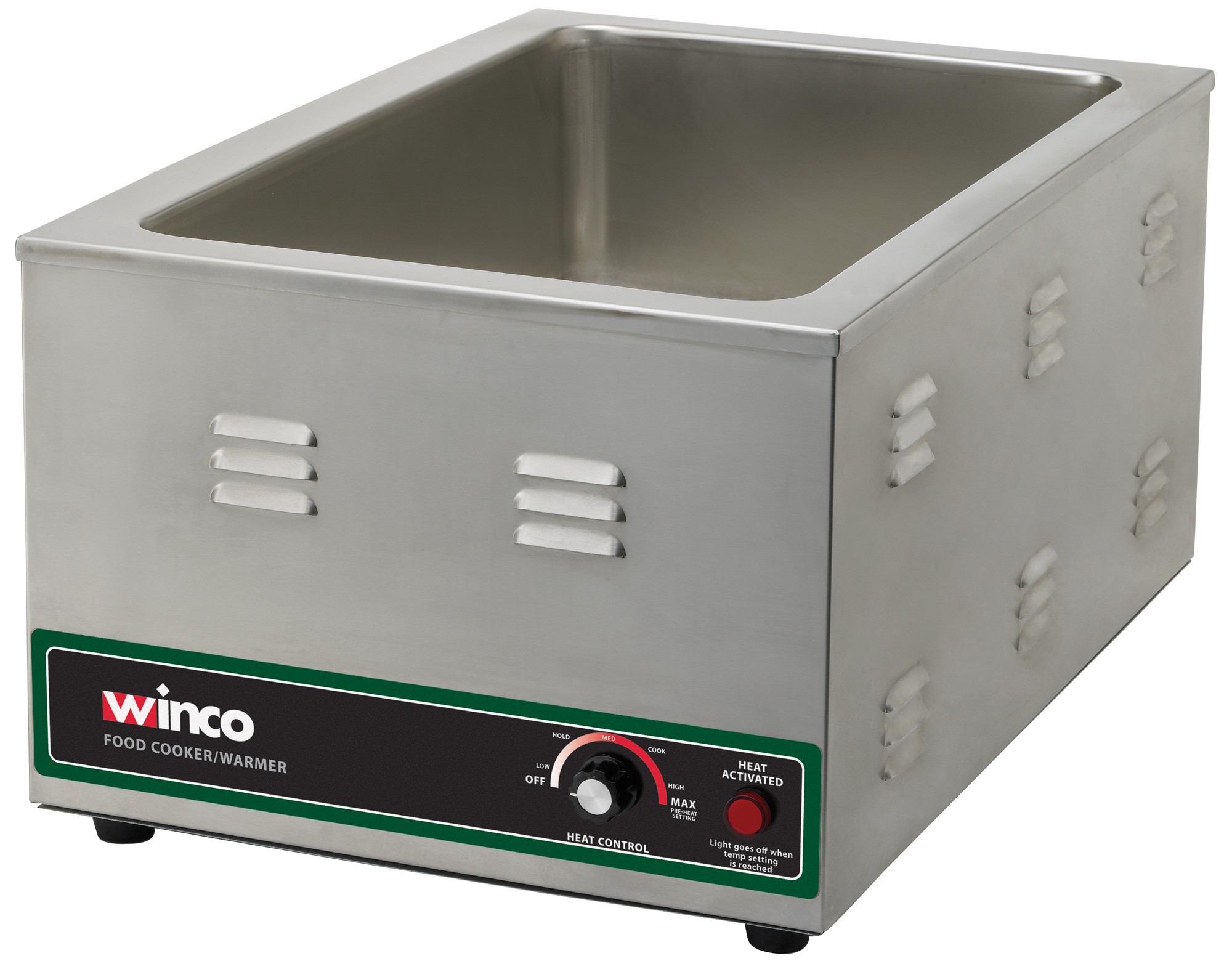 Winco FW-S600 Full Size Electric Food Warmer 1500W