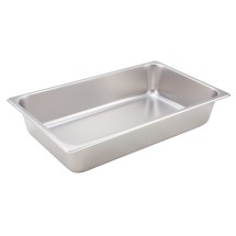 Winco SPF4 Full Size Steam Table Pan, 25 Gauge, 4&quot; Deep