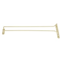 Winco GH-16 Brass Plated Wire Glass Hanger Rack 16"