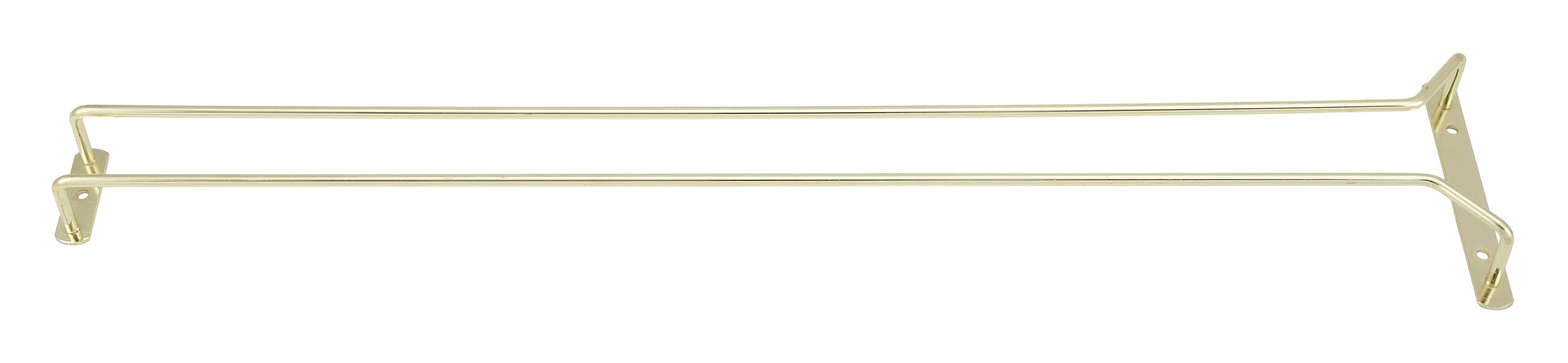 Winco GH-24 Brass Plated Wire Glass Hanger Rack 24"