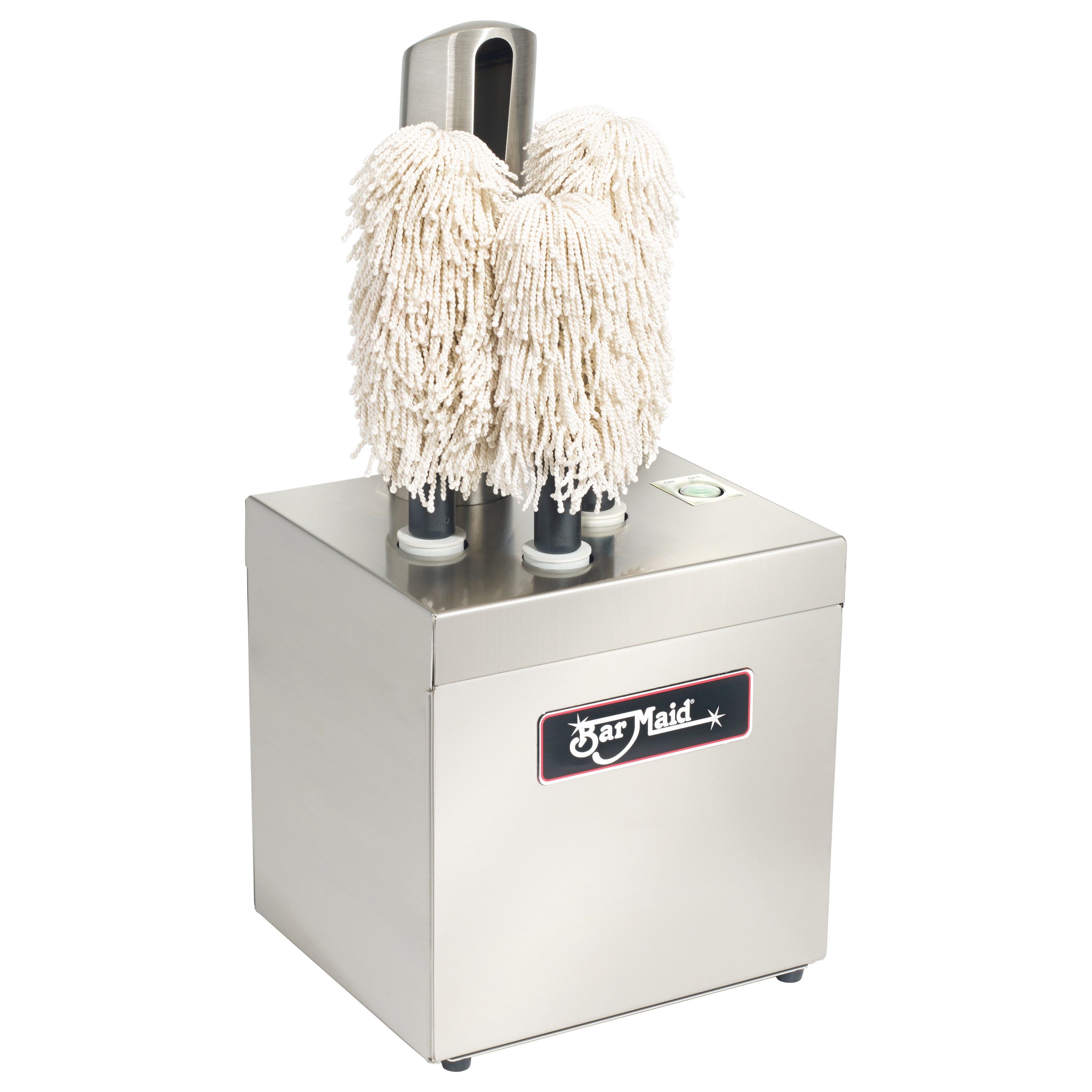 Winco GP-3MINI Bar Maid Glass Polisher with 3 Polishing Heads