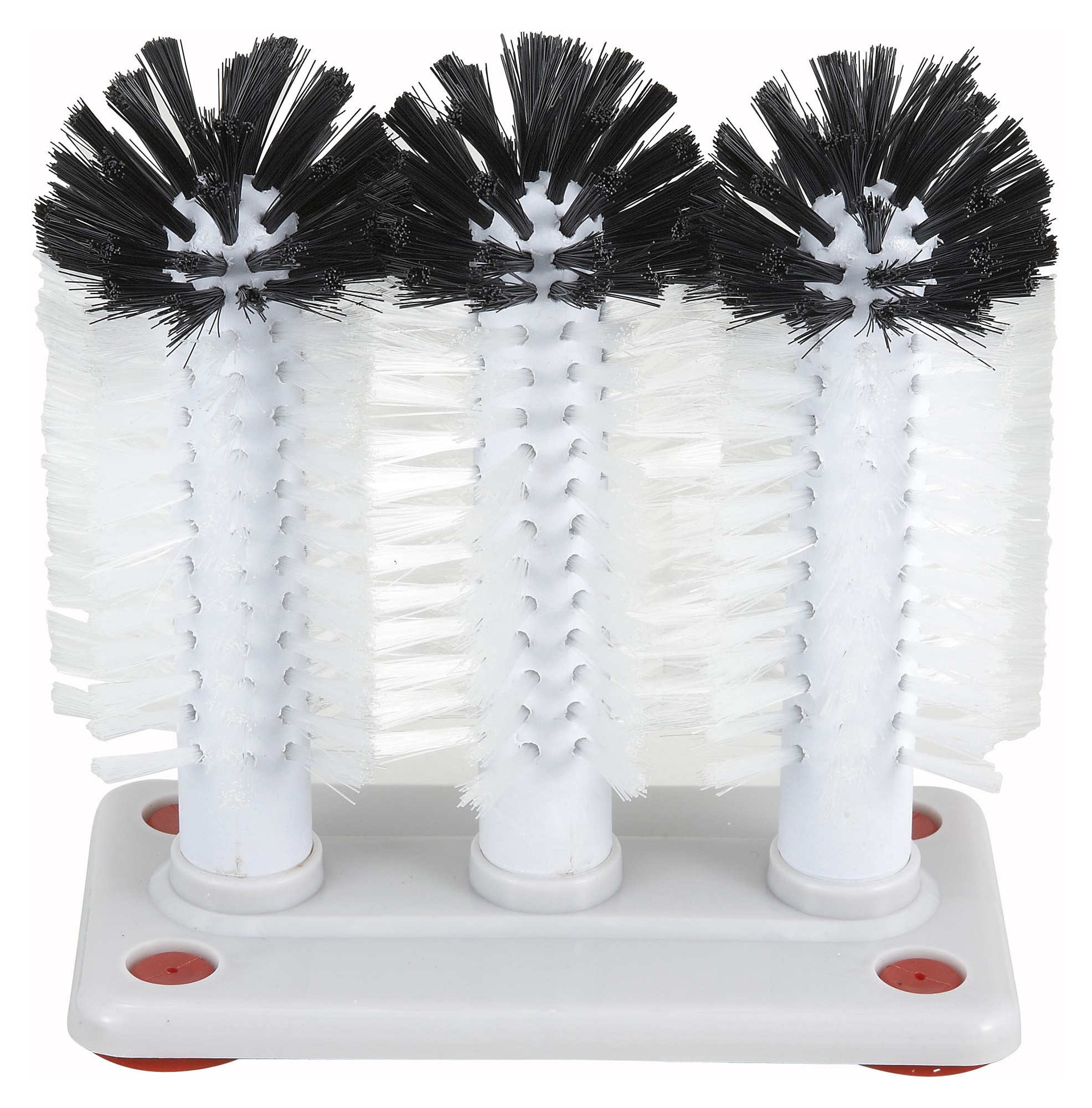 Winco GWB-3 Glass Washer Brush Set with Plastic Base