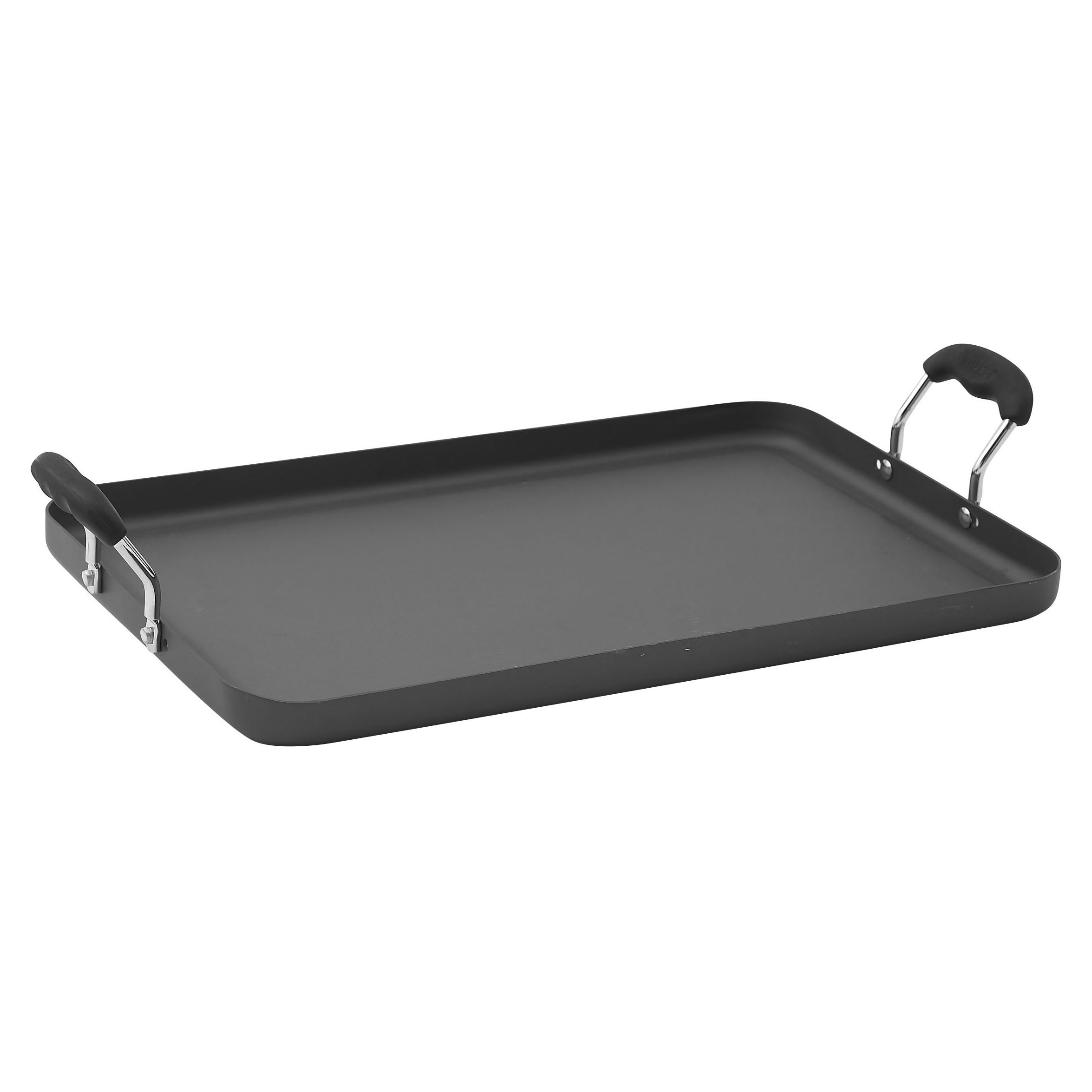 Winco HAG-2012 Hard Anodized Aluminum Griddle, 19 5/8" x 12 1/4"