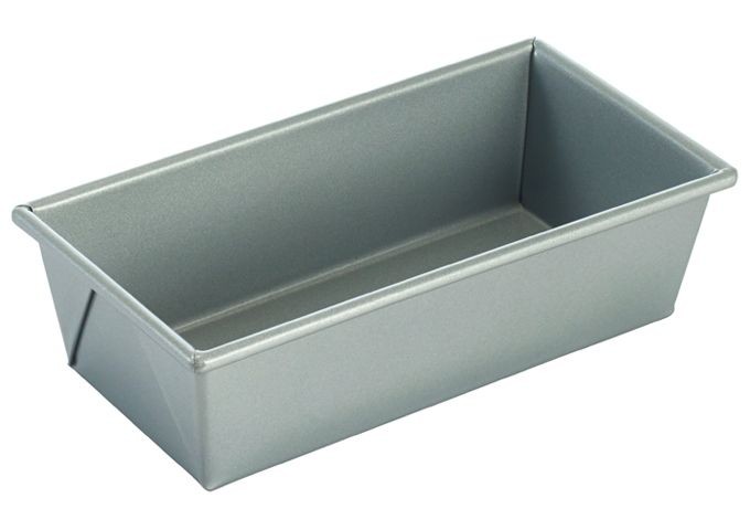 Winco HLP-124 Aluminized Steel 1-1/2 Lb. Loaf Pan with Silicone Glaze
