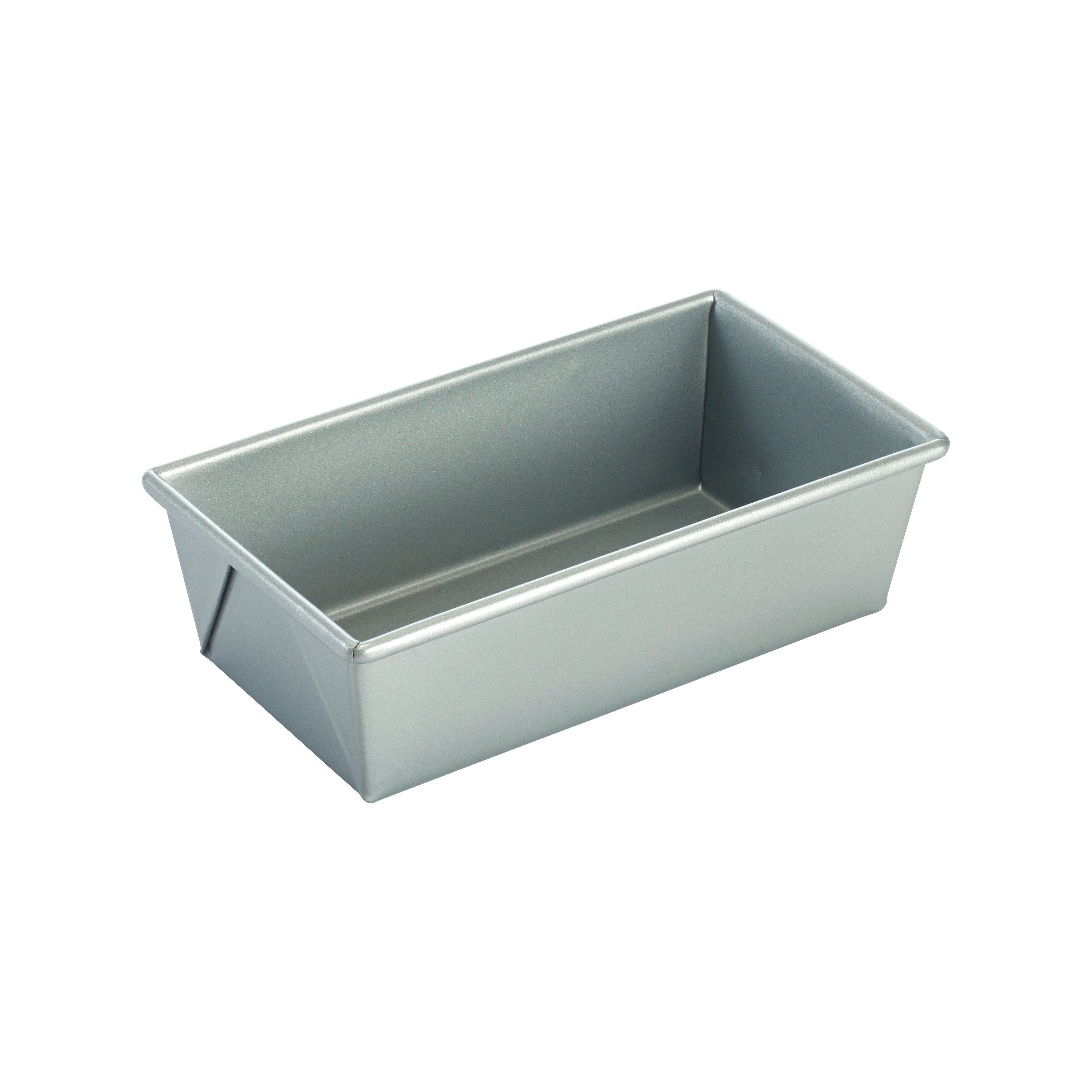 Winco HLP-84 Aluminized Steel 1 Lb. Loaf Pan with Silicone Glaze