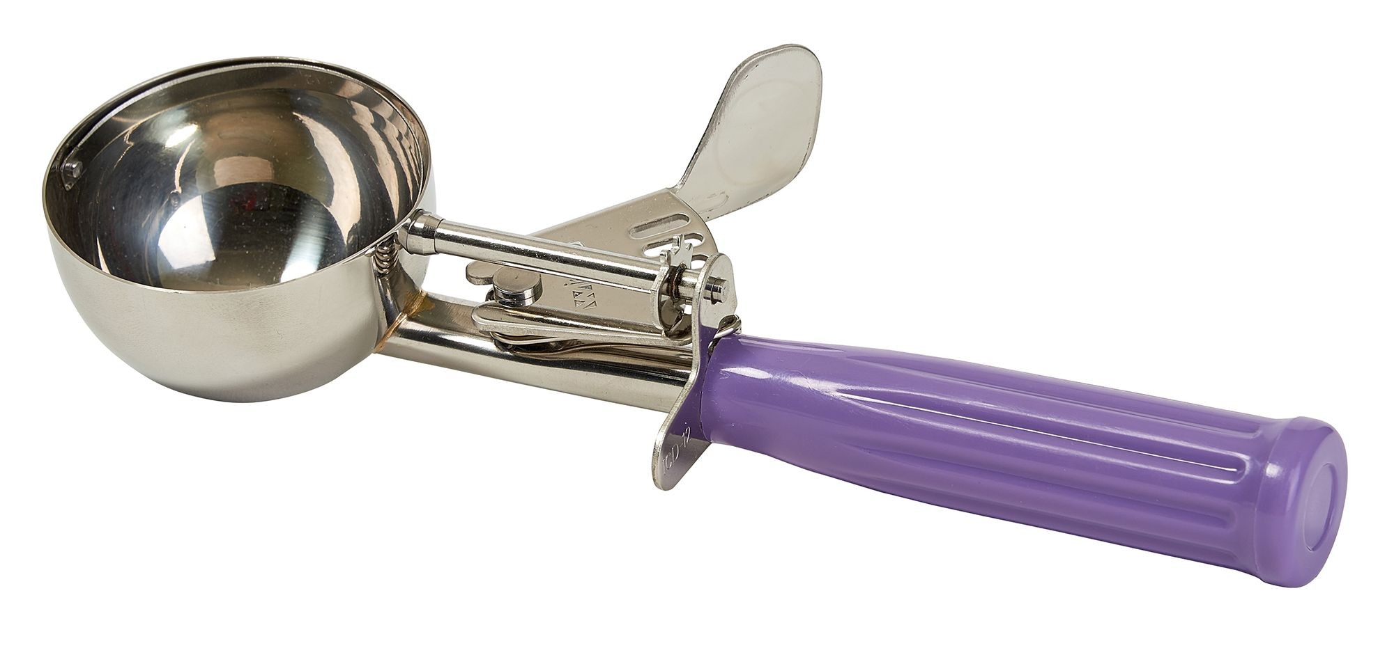 Winco ICD-12P Allergen Free Ice Cream Disher with Purple Handle, Size 12