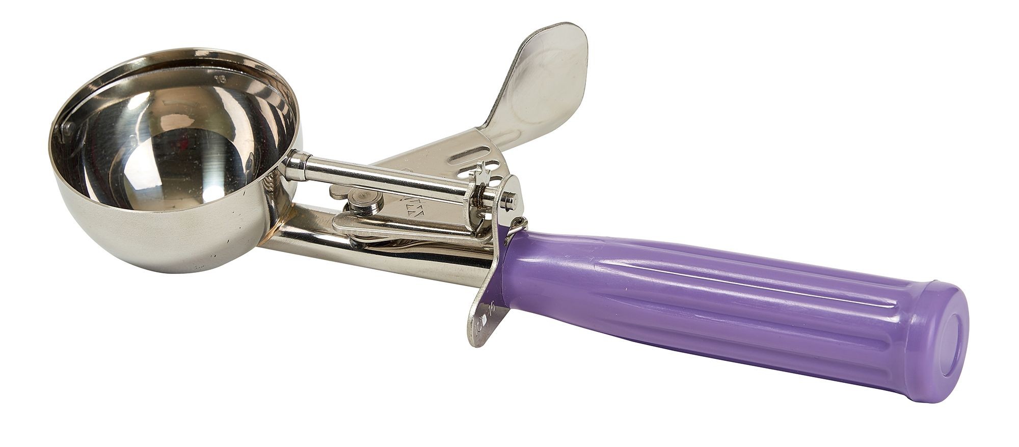 Winco ICD-16P Allergen Free Ice Cream Disher with Purple Handle, Size 16