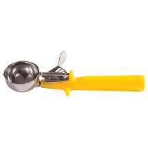 Winco ICOP-20 Ice Cream Disher with One Piece Yellow Handle, Size 20