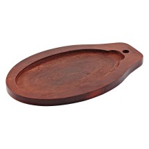 Winco ISP-3-UL Thermal Oval Wooden Underliner for ISP-3 Steak Platter