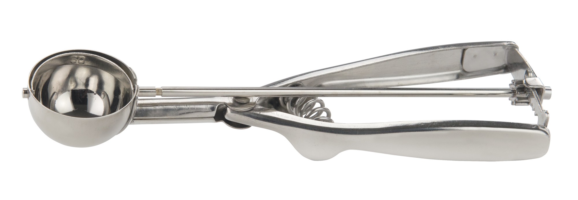 Winco ISS-50 Stainless Steel 5/8 oz. Disher/Portioner, Size 50