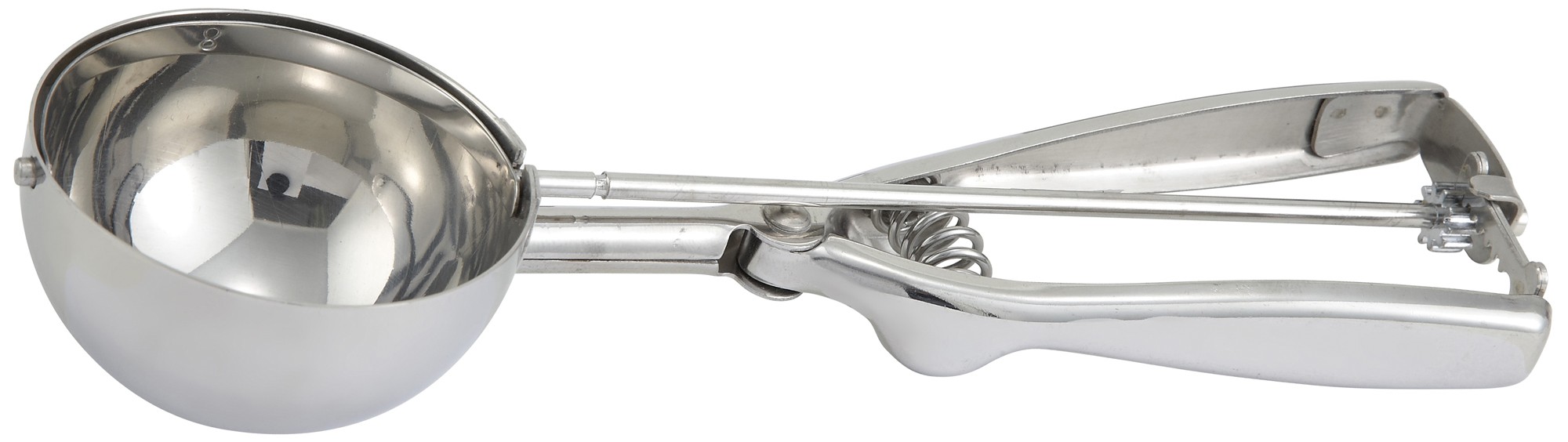 Winco ISS-8 Stainless Steel 4 oz. Disher/Portioner, Size 8
