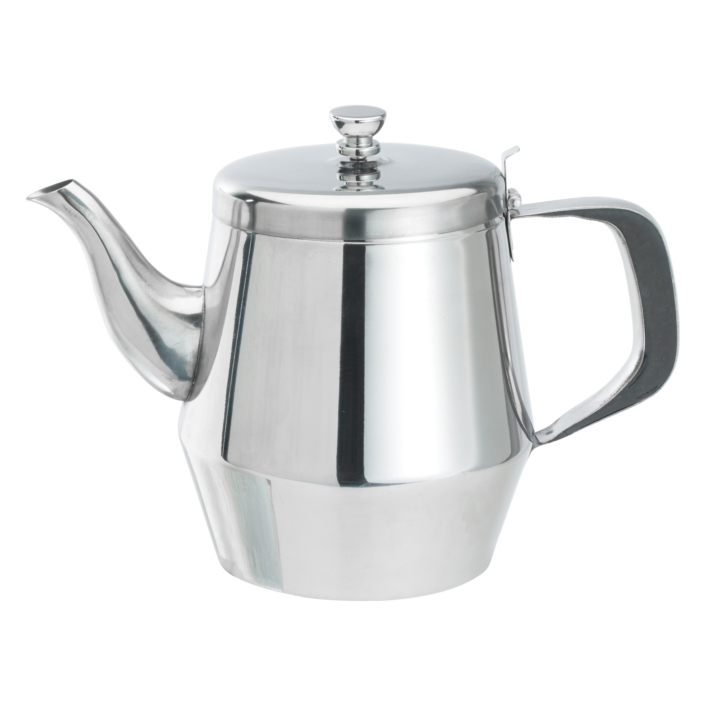 Winco JB2932 Stainless Steel 32 oz. Gooseneck Teapot with Handle