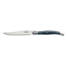 Winco K-73PC Steak Knives with Pointed Tip, 4-1/2" Blade, Euro Slim ABS Handle