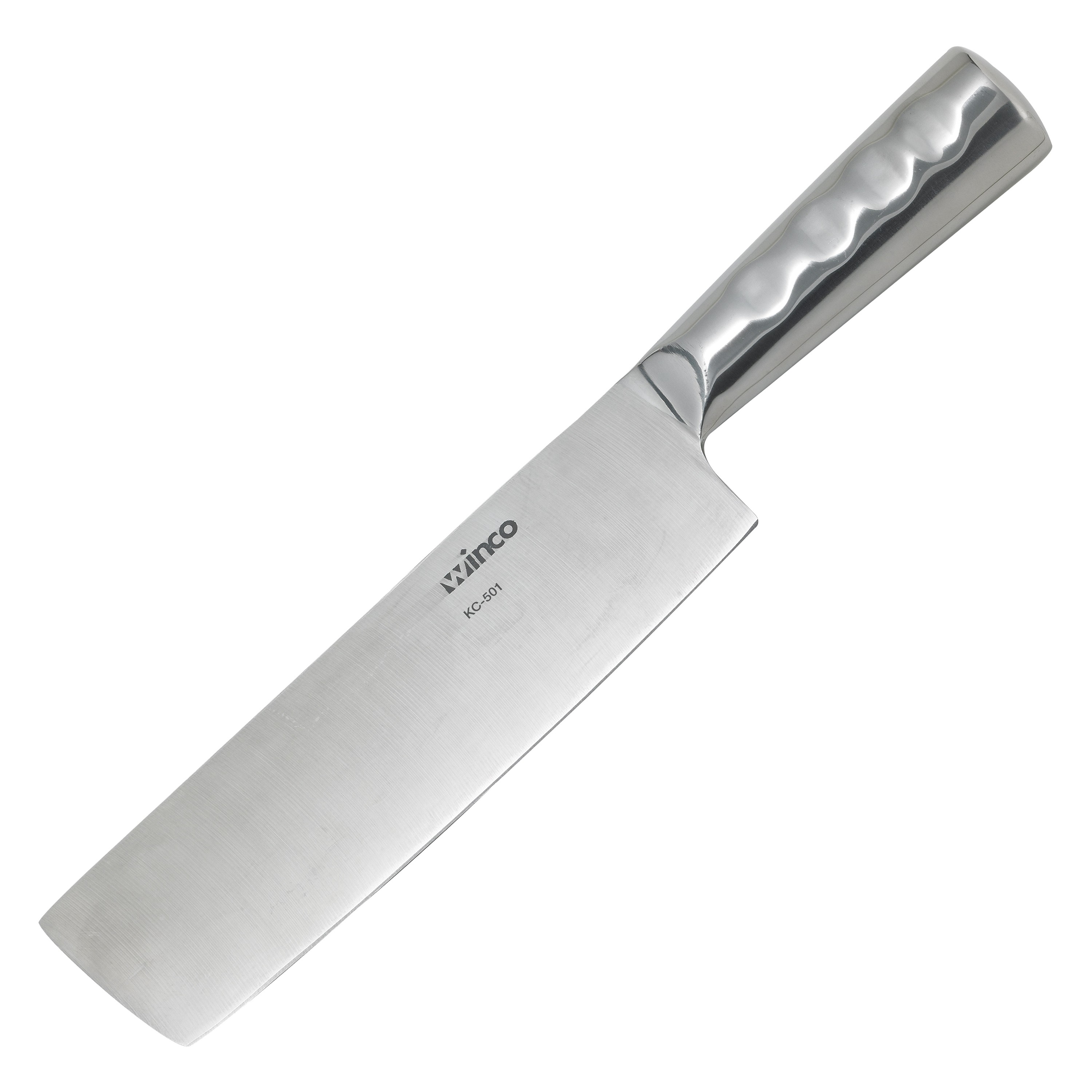 Winco KC-501 Chinese Cleaver with Steel Handle, 8" x 2-1/4" Blade