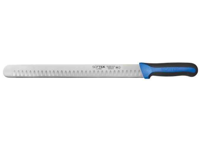 Winco KSTK-140 SofTek 14" Hollow Ground Slicer Knife with Soft Grip Handle