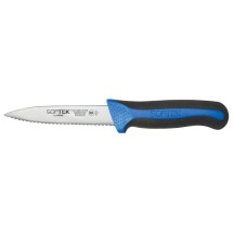 Winco KSTK-31 SofTek 3-1/2&quot; Serrated Paring Knife with Soft Grip Handle, 2/Pack