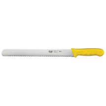 Winco KWP-121Y 12&quot; Straight Edge Bread Knife with Yellow Handle
