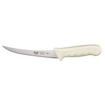 Winco KWP-60 Curved 6&quot; Boning Knife with White Handle
