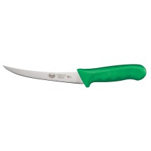 Winco KWP-60G Curved 6&quot; Boning Knife with Green Handle