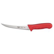 Winco KWP-60R Curved 6&quot; Boning Knife with Red Handle
