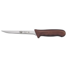 Winco KWP-61N Narrow 6&quot; Boning Knife with Brown Handle