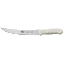 Winco KWP-82 Stal Stamped 8&quot; Breaking Knife, White Handle